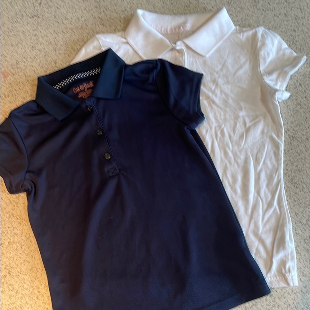 Cat & Jack Blue and White Polo Shirts/School uniform for girls